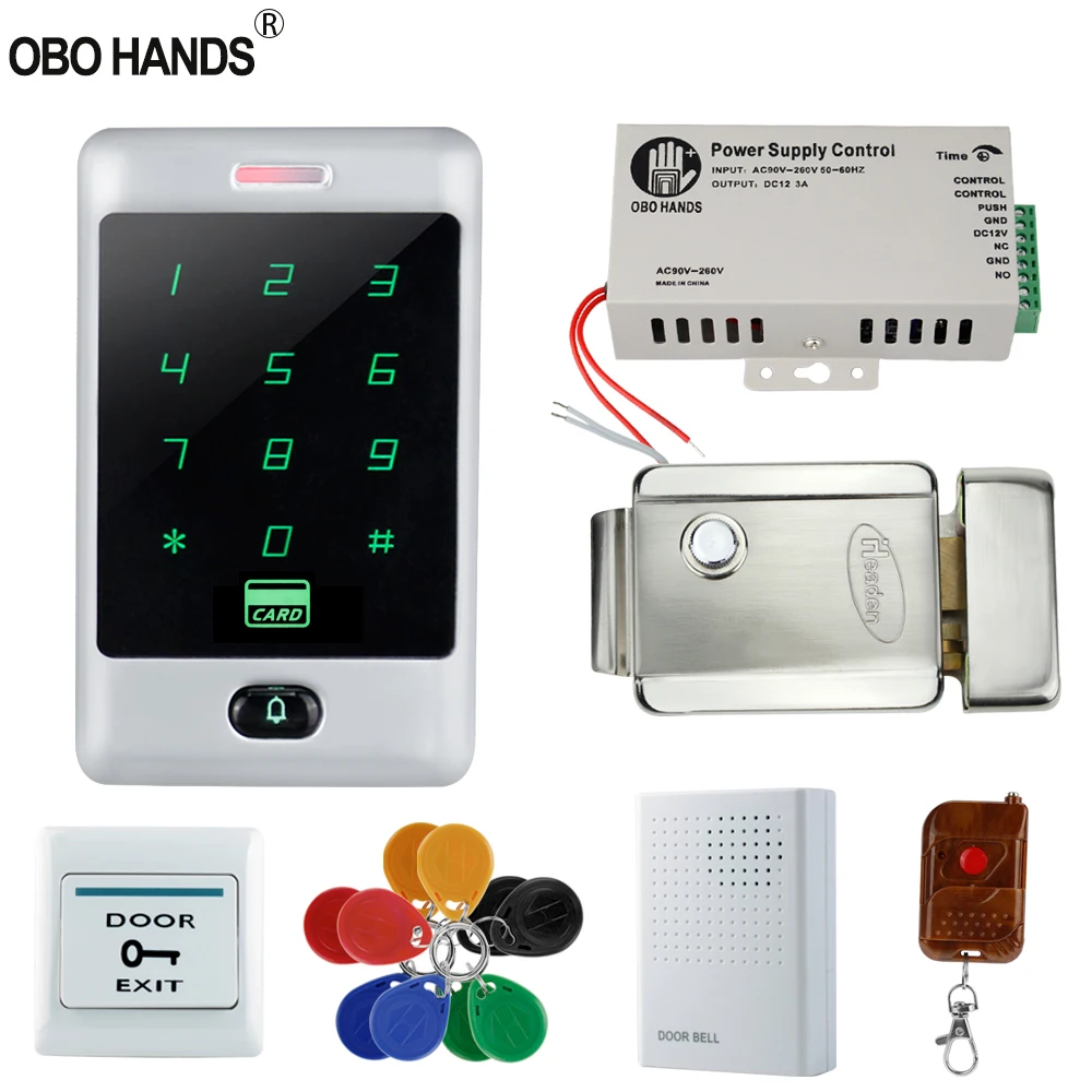 Комплект контроля доступа для домашней двери 125 кГц RFID считыватель карт с