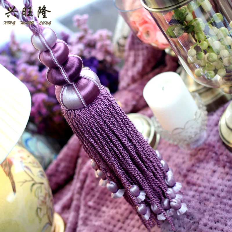 XWL 2 шт. штора ручной работы Tieback Висячие ремни-веревки ремень с кисточкой и