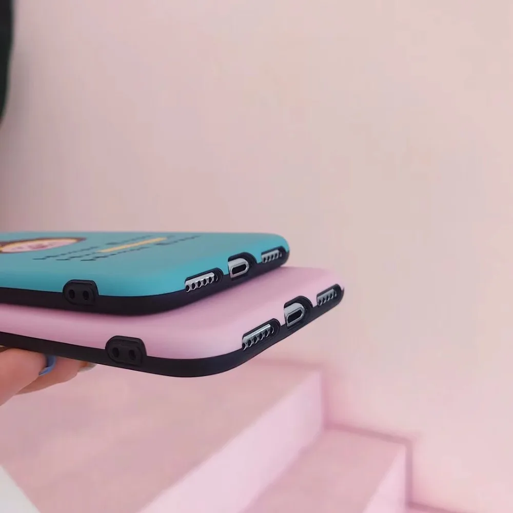 PGSD простой с милыми рисунками для влюбленных мобильный телефон оболочка iphone XS apple