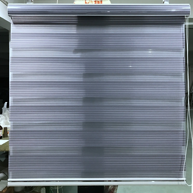 Шторы с двойным роликом навесные шторы для гостиной серого цвета вырезанные под