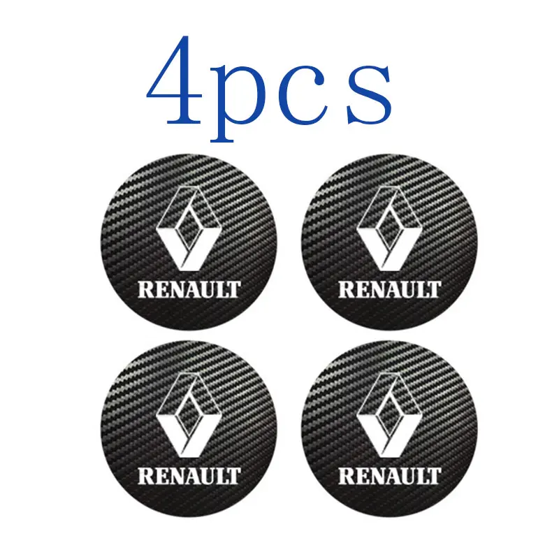4 шт. 40 мм 50 56 60 65 70 для RENAULT спортивный значок логотип углеродные колпачки сплав