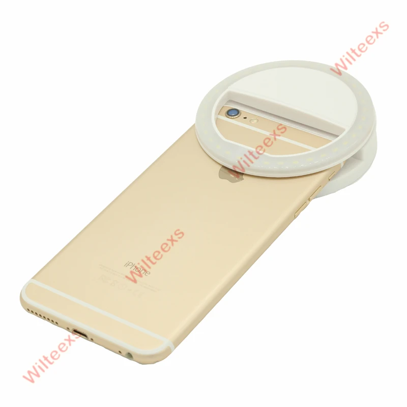 WILTEEXS 36 светодиодный портативный светодиодный фонарик-вспышка для камеры с зажимом для мобильного телефона, кольцевой светильник для селфи, видео-светильник для улучшения ночной съемки