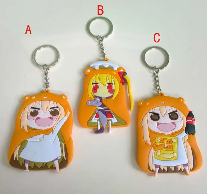 1 шт. головка аниме Sankaku Himouto! ПВХ брелок с кулоном Умару Чан дома детские подарки
