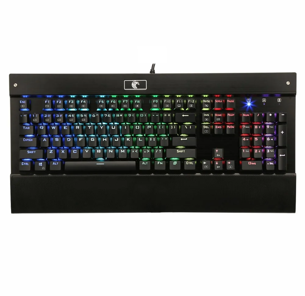 Механическая клавиатура Z 77 RGB с подсветкой 104 клавиш тактильные синие