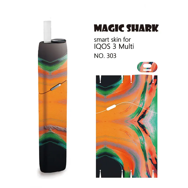 Magic Акула 2019 Живопись чехол Стикеры для IQOS3 технология 3 мульти печати стерео