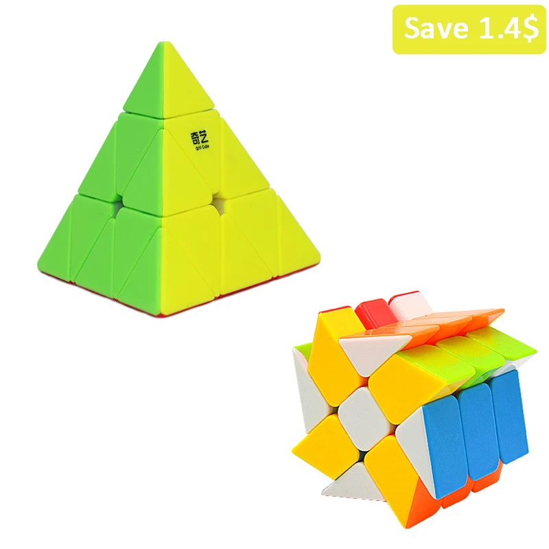 QiYi 2x2x2 3x3x3 4x4x4 5x5x5 магические Пазлы куб детские игрушки скоростной куб обучающий Развивающий Пазл магические игрушки волшебный куб для детей - Цвет: Pyramids hot wheel
