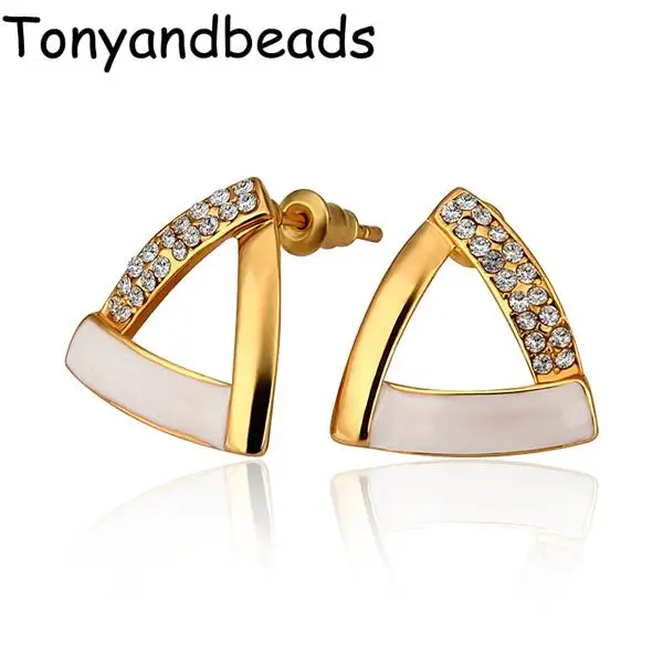E864 WholesaleNickle Free Antiallergic18K Real Gold Plated Earrings For Women New Fashion Jewelry Shipping | Украшения и
