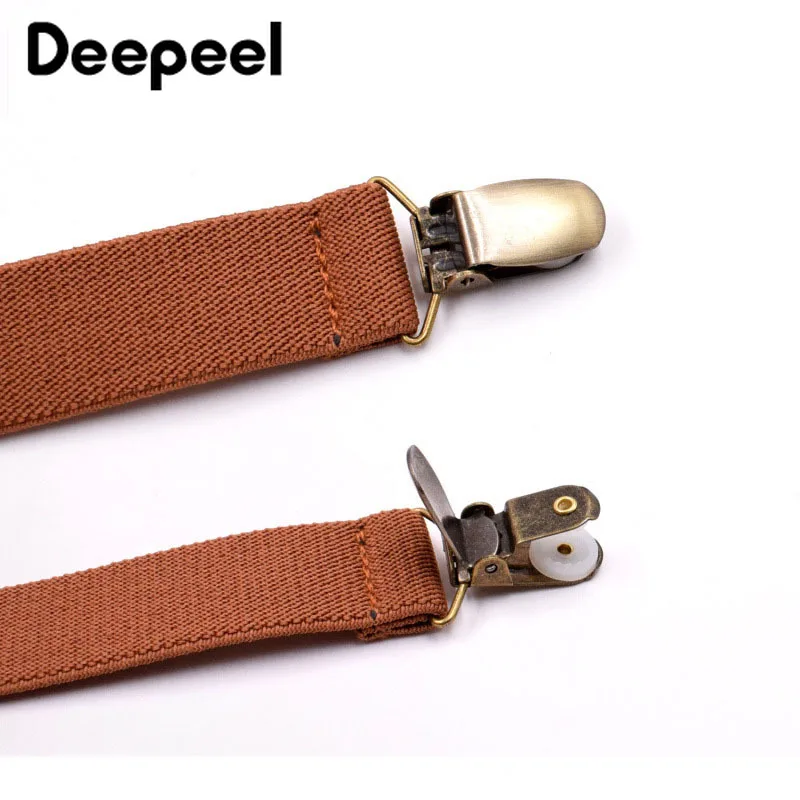 Deepeel 1 шт. 2 5x75 см Ретро стиль Детские подтяжки 3 зажима для брюк искусственная кожа