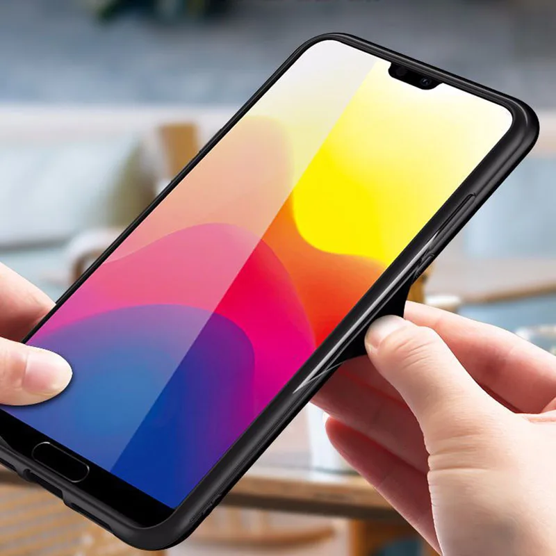 POBLU Luxury Cool Gradient Aurora Tempered Glass Colorful Smooth Protector Cases For Huawei P20 Pro Lite Honor V10 Play Nova 3E |