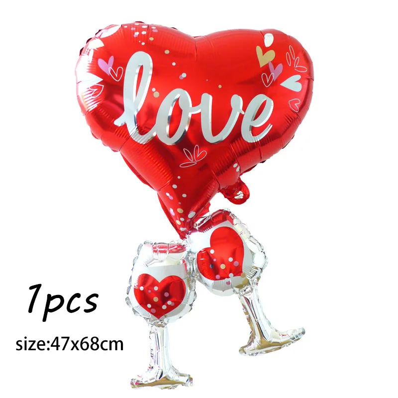 cheer for love 1 шт. 64 см 3D Медвежонок любовь шары сердце Медвежонок фольгированный шар мальчик девочка с днем рождения балоны Свадебная вечеринка Декор надувные игрушки - Цвет: cheer for love