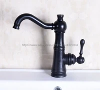 bathroom oil rubbed bronze basin faucet single handle bathroom sink faucet cold and hot mixer water nnf130
