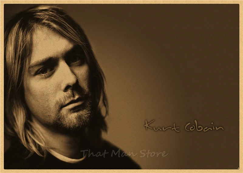 ВИНТАЖНЫЙ ПЛАКАТ Nirvana Kurt Cobain dormitory крафт-рок-оркестр декоративная живопись постер ретро-плакат/40*30 см