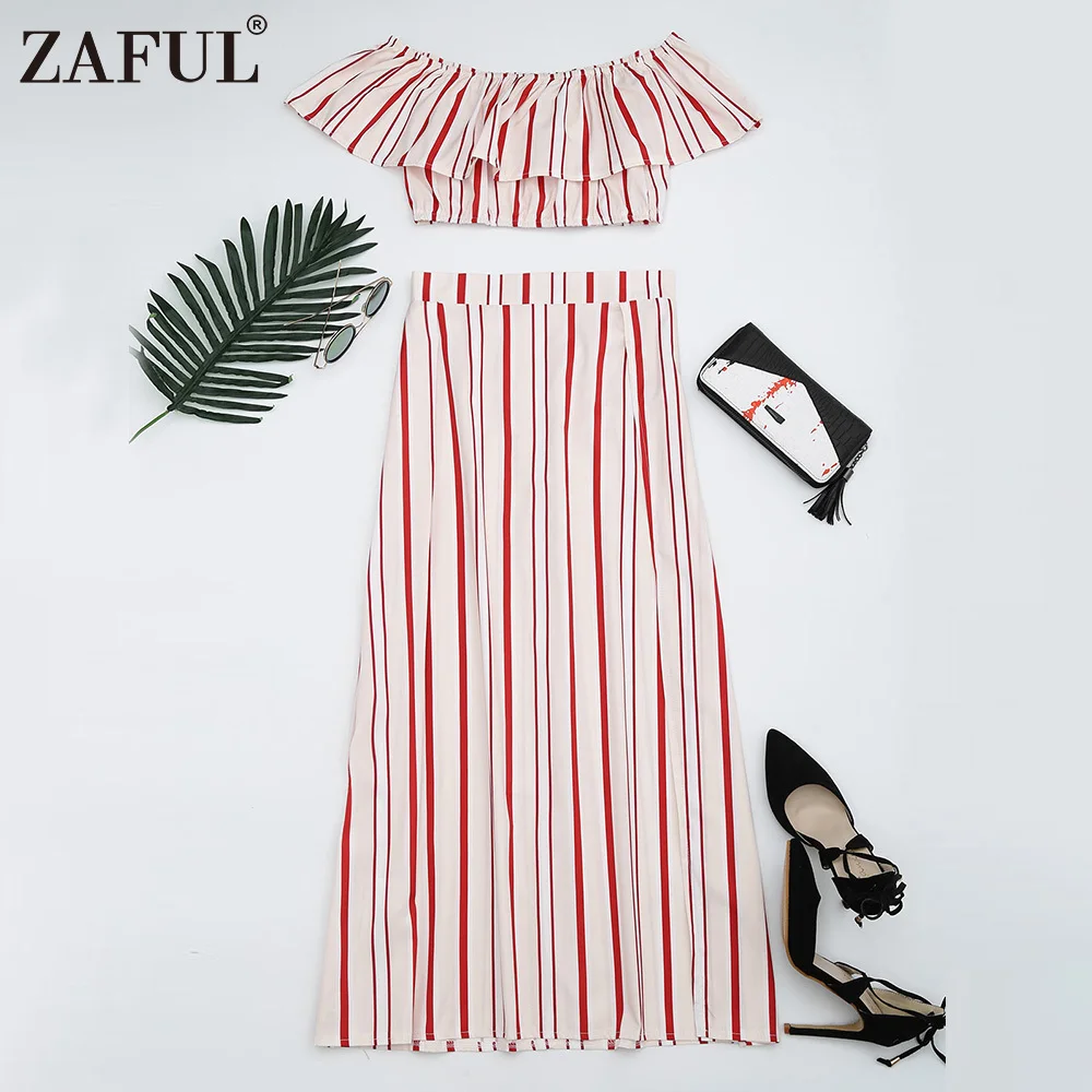 ZAFUL Новый женский пляжный костюм из двух частей с раздельным разрезом без