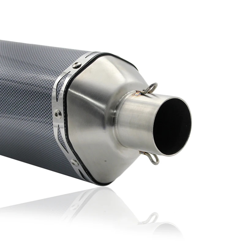 ZS MOTOS мотоцикл модифицированный скутер Akrapovic двойной выход глушитель выхлопной трубы CBR 125 250 CB400/600 YZF FZ400 Z750Nice звук