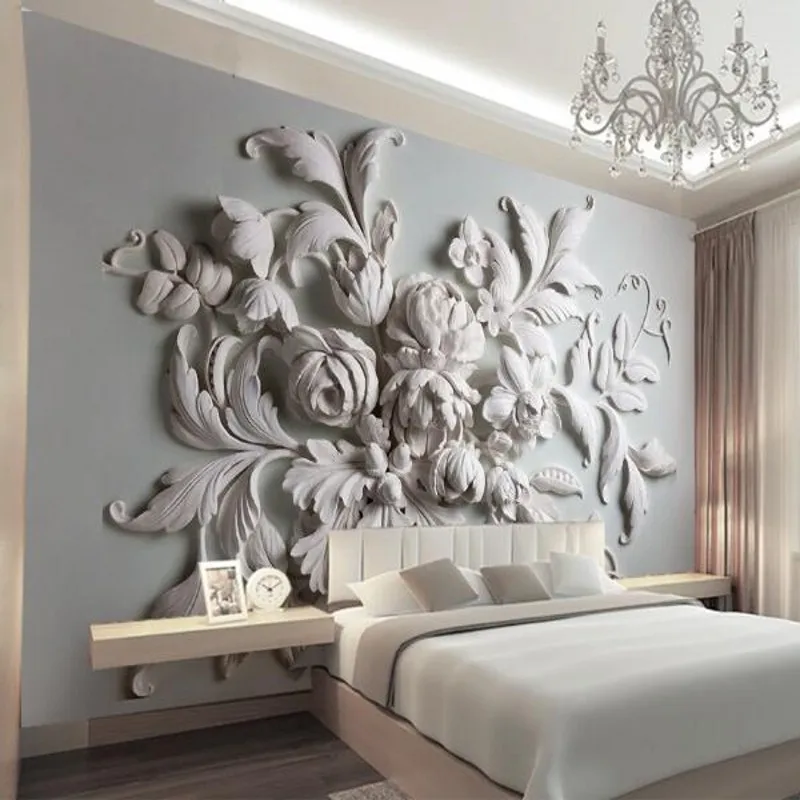 

3d фотообои с тиснением, для кухни, гостиной, спальни, телевизора