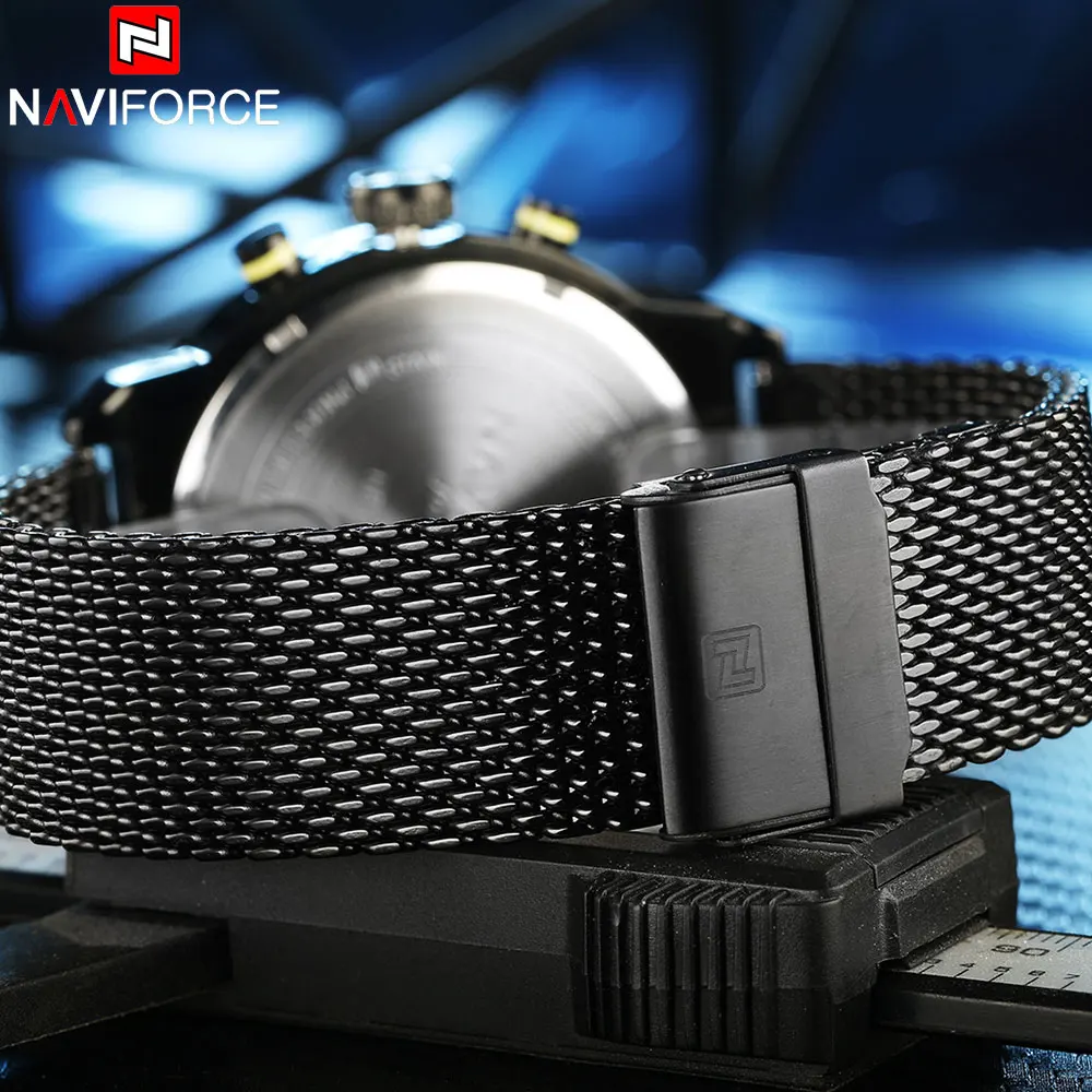 Часы наручные NAVIFORCE Мужские кварцевые брендовые модные повседневные спортивные