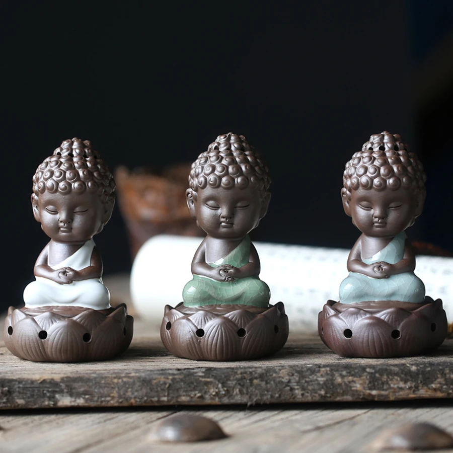 1 шт. маленькая горелка для благовоний Будды керамический Zen Ganesha держатель