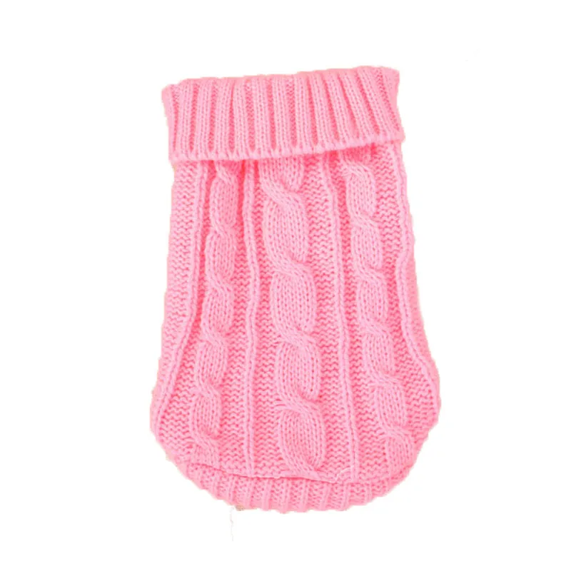 Pink Sqinans, уютный свитер для собаки, одежда, классика, хлопок, смесь, зимний теплый джемпер со щенком, одежда, маленькие вязаные вещи для собак, для чайки, пуделя - Цвет: Pink