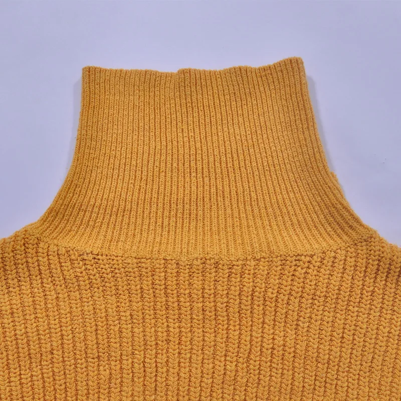 CALOFE Brand New Turtleneck Sweater Women Pullover Knitted Sweaters Female Autumn Fashion Design Lantern Sleeve Casual | Женская одежда