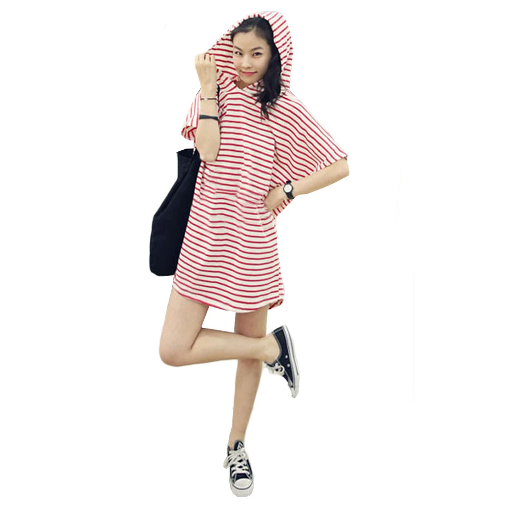 Большие размеры женские толстовки платье рубашка летнее с рукавом летучая мышь