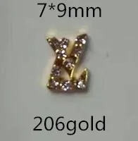 30 шт. украшения для ногтей - Цвет: 206gold