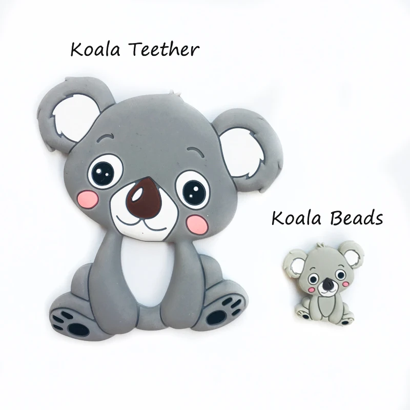 Силиконовый Прорезыватель для зубов коала 1 шт. бусины прорезывания жевательное