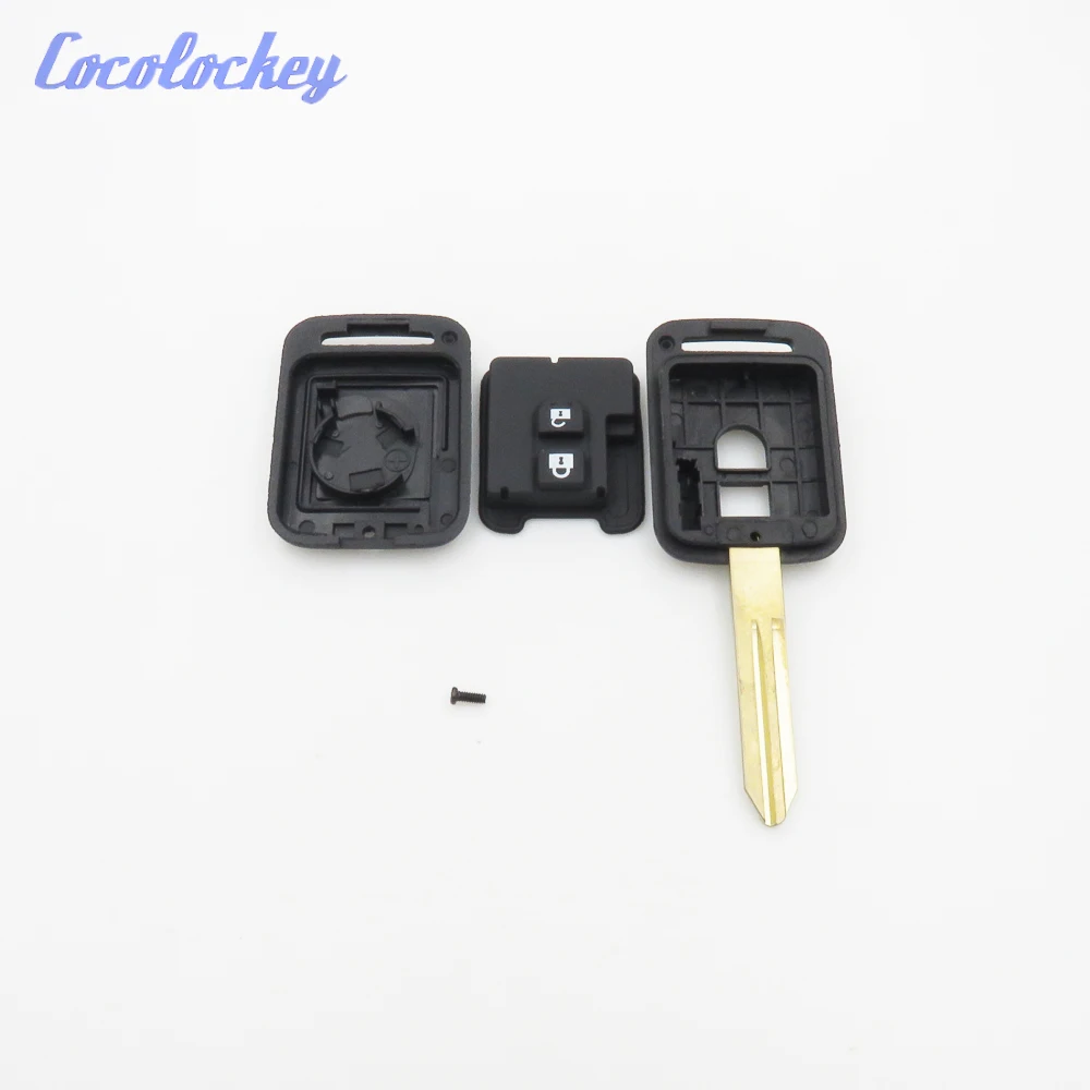 Cocolockey 2 кнопки дистанционного ключа оболочки Fob крышка подходит для Nissan Qashqai Micra