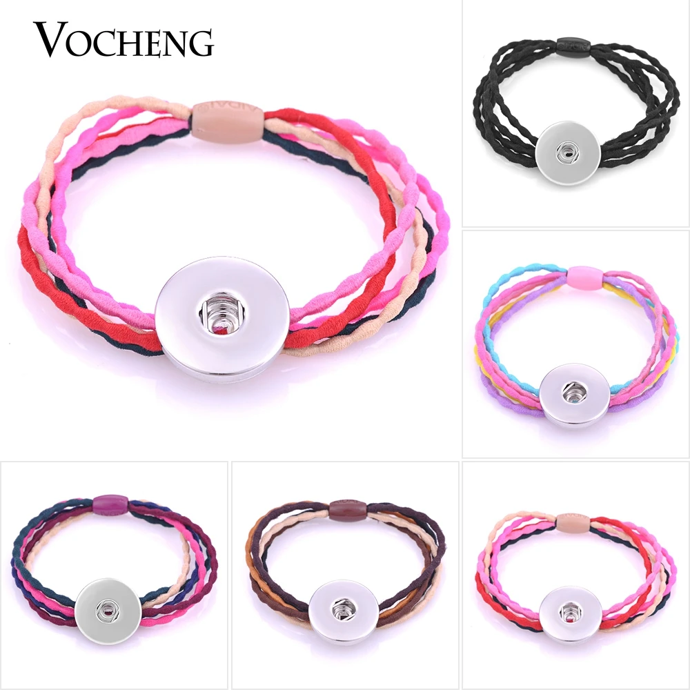 10pcs/lot Wholesale 18mm Vocheng Snap Button Charms Hair Elastics Accessories for Women NN-480*10 Free Shipping