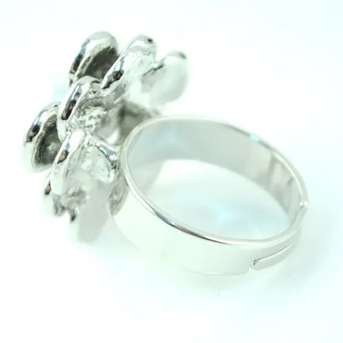 Женское кольцо с искусственным жемчугом AOLOSHOW обручальное милое покрытием из