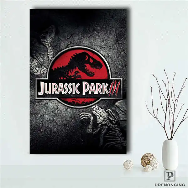 Canvas Poster Холст постер из шелковой ткани Парк Юрского периода фильм на заказ бумага Классическая картина принты в стиле ретро Плакаты Плакат домашний декор@ 190414-S-1 - Цвет: Canvas Poster