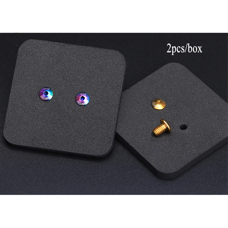 Риск 2 шт. дорожный тормозной суппорт для велосипеда винт из титанового сплава 3