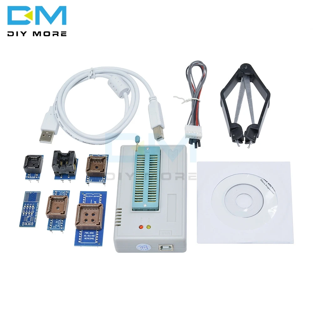 Программатор TL866II Plus USB BIOS EPROM FLASH 6 разъем адаптера Extractor Module 13000 IC Module|Интегральные