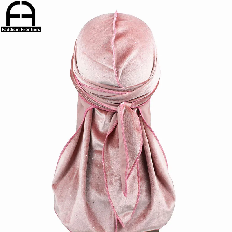 100 шт мужской Блестящий бархат Durag для 10 видов цветов |
