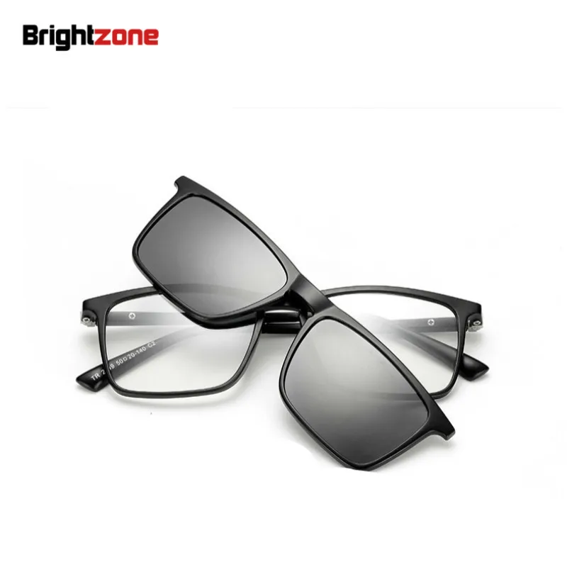 Brightzone очень светильник TR 90 магнит клип на Поляризованные серые 3D ночного