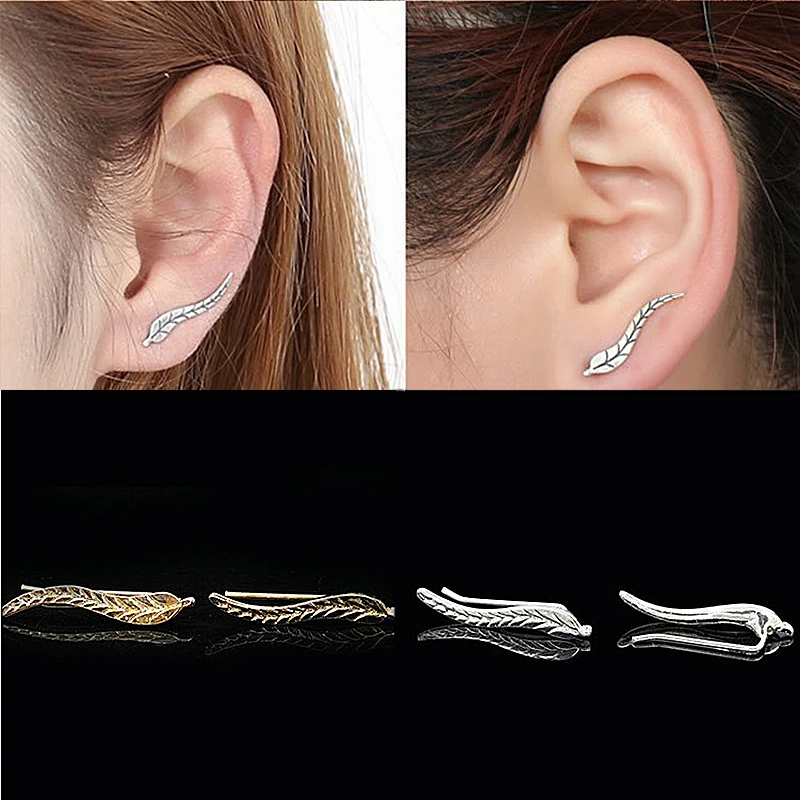 2017 Винтажные Ювелирные Изделия Изысканные листья сережки современные красивые