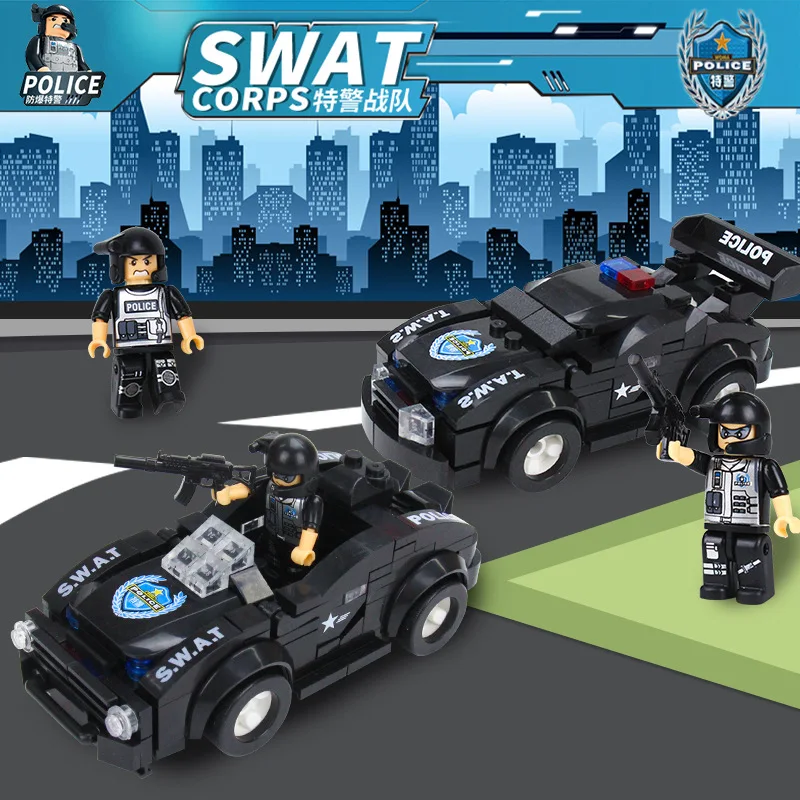 Детские развивающие строительные блоки игрушка Совместимость с legoingly city Special police