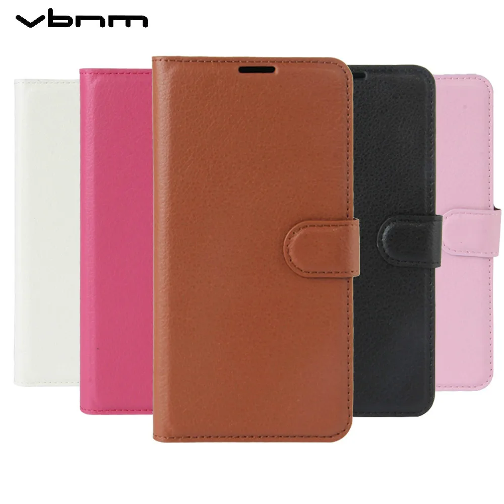 Чехлы vbnm для HOMTOM HT7 HT30 Чехол кожаный флип-бумажник с текстурой личи в полоску