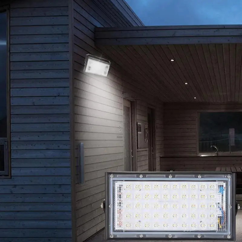220V 50LED потолочные светильник Настенный светильник 50 Вт Водонепроницаемый IP65 потолочные светильник s ландшафтный светильник ing открытый мастерской светильник ing парк деревья светильник в