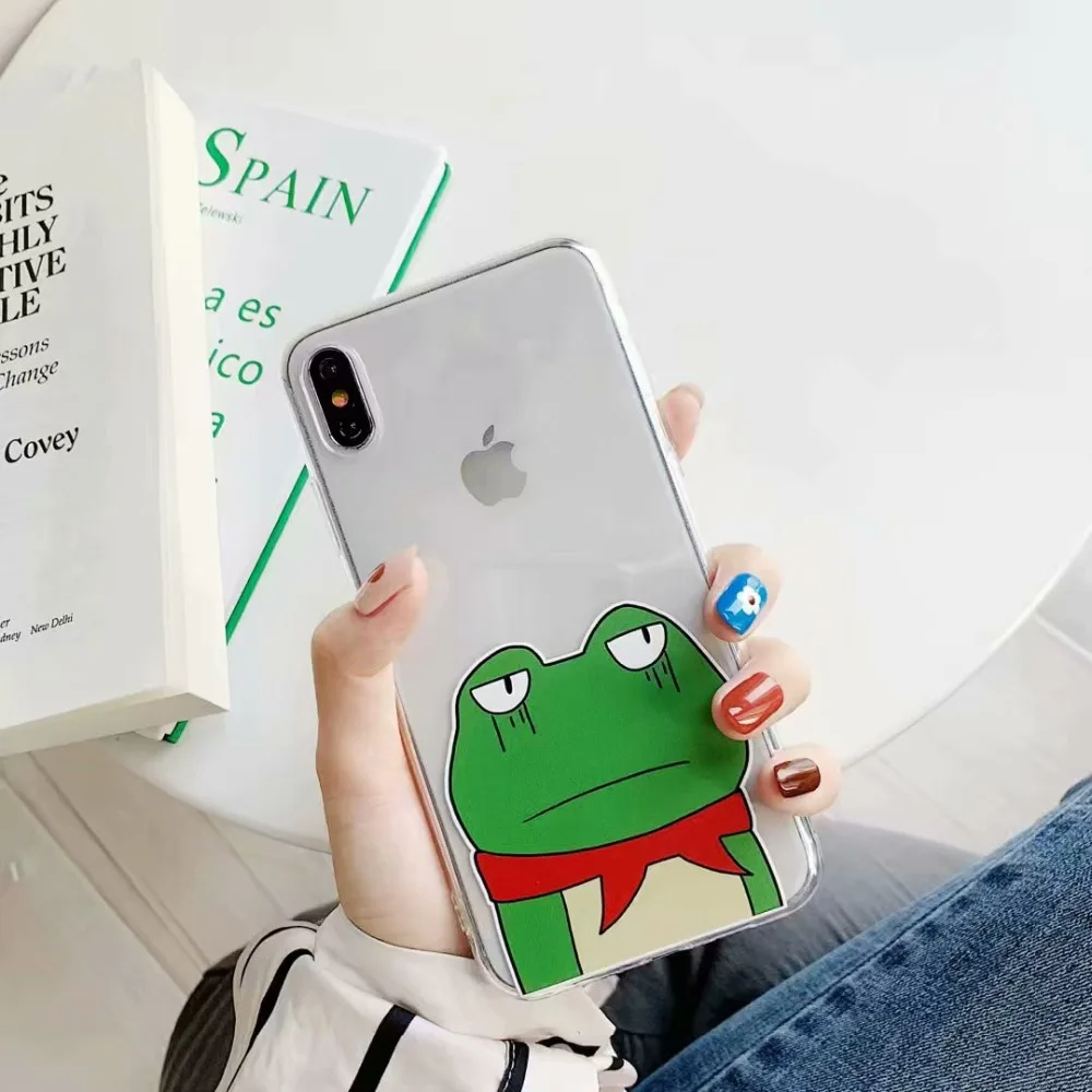 ORYKSZ мультфильм лягушка чехол для телефона iphone XS Max XR X 6 S 7 8 плюс ультратонкий из