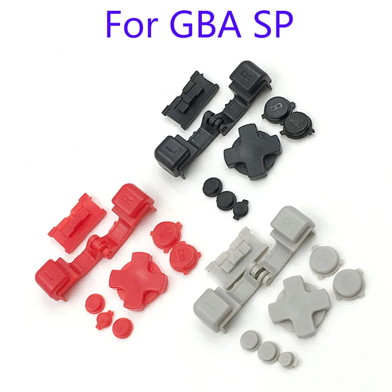 50 комплектов красные черные серые пластиковые пуговицы A B Select Start L R для GBA SP|pad pad|pad