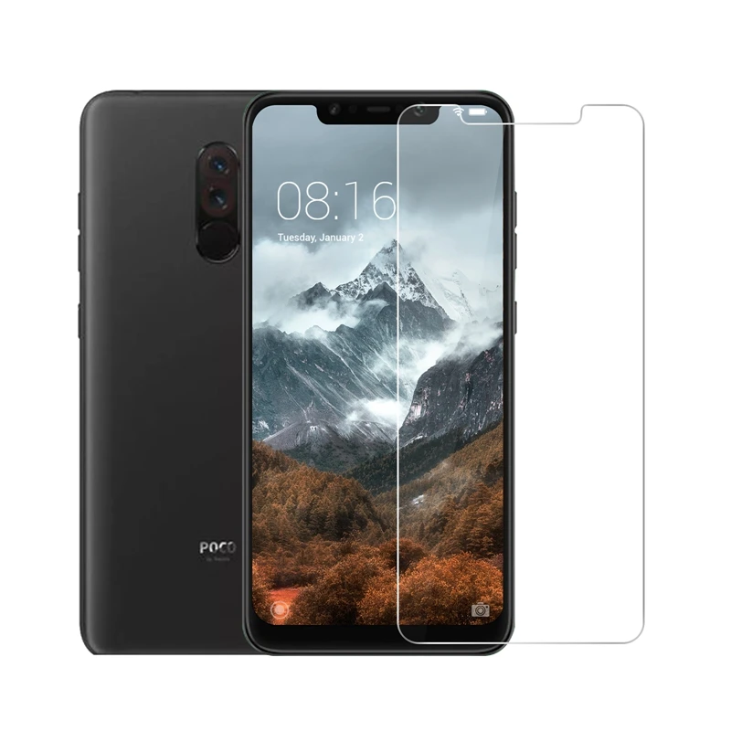 2.5D 0 26 мм 9H закаленное стекло для Xiaomi Pocophone F1 POCO Защитная пленка экрана 6 81|Защитные