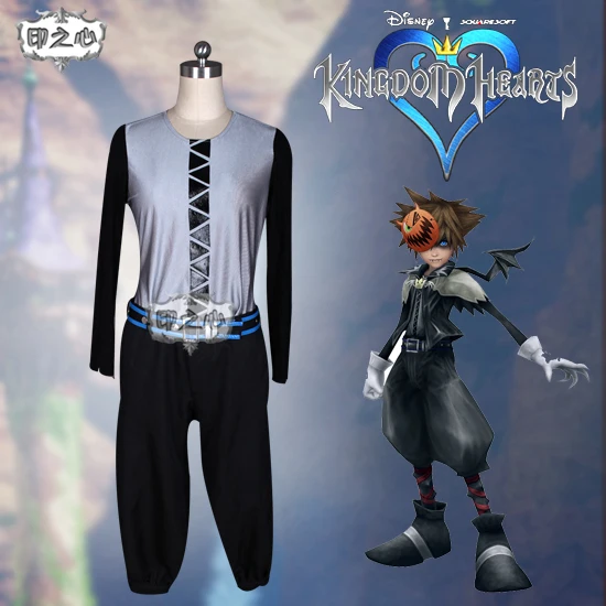 

[STOCK]2018 Anime Kingdom Hearts Halloween Town Uniform Cosplay Costume Customize Any Size Halloween Carnival Free Shipping New