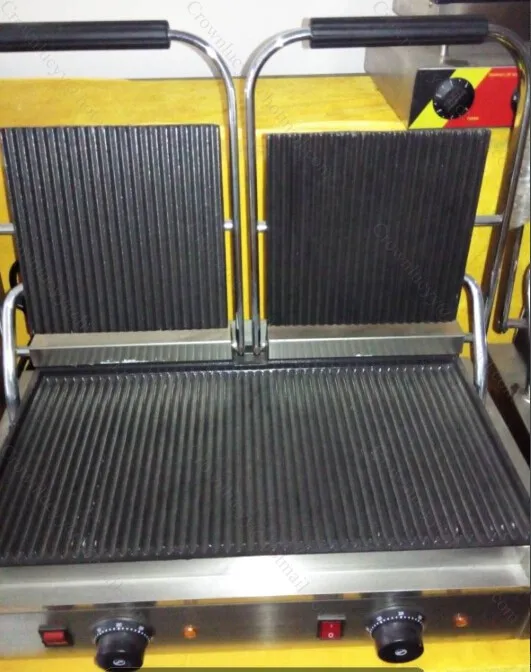 Сэндвич рифленая решетка сэндвич гриль контактный электрическая из нержавеющей