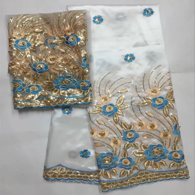 Лидер продаж африканская Джордж кружевной ткани Высокое качество мягкий шелк