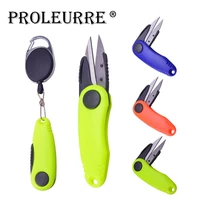 proleurre fishing quick knot tool shrimp shaped stainless steel fish use scissors accessories folding fishing line cut clipper