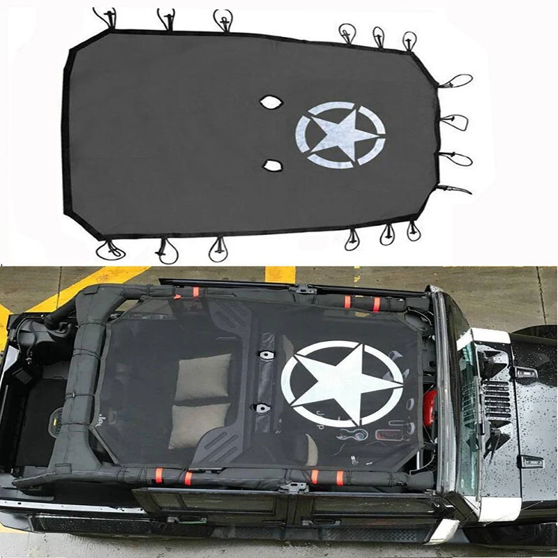 Для 2007 2015 2016 2017 2018 Jeep Wrangler JK 4 двери козырек от солнца Eclipse верхняя крышка Star крыши