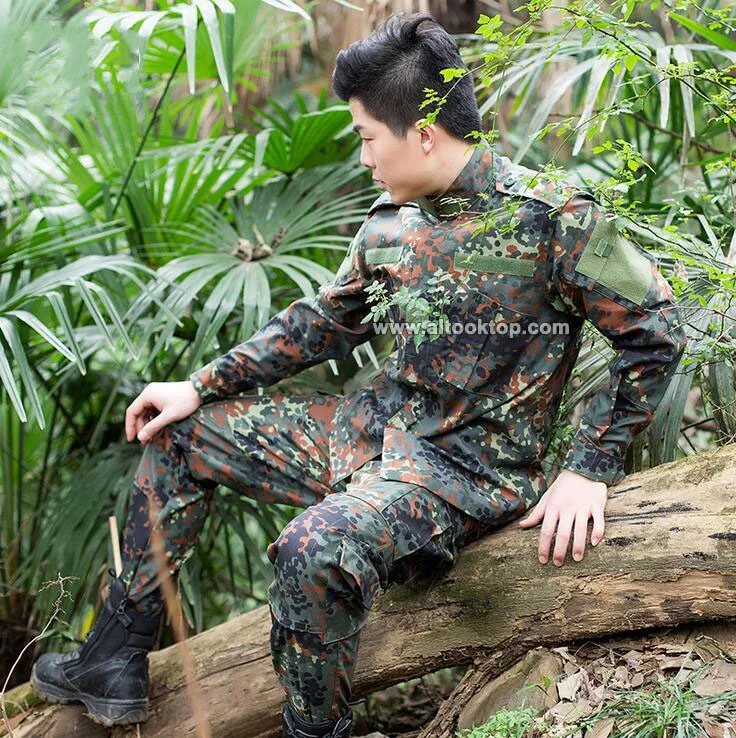 Пособия по немецкому языку flecktarn обмундирование Камуфляж Камуфляжный костюм