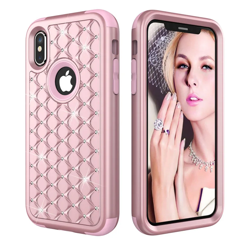 Модный чехол 360 для iphone 11X8 7 6 6s Plus samsung Galaxy Note 8 3 в 1 силиконовый+ PC Гибридный противоударный защитный чехол s