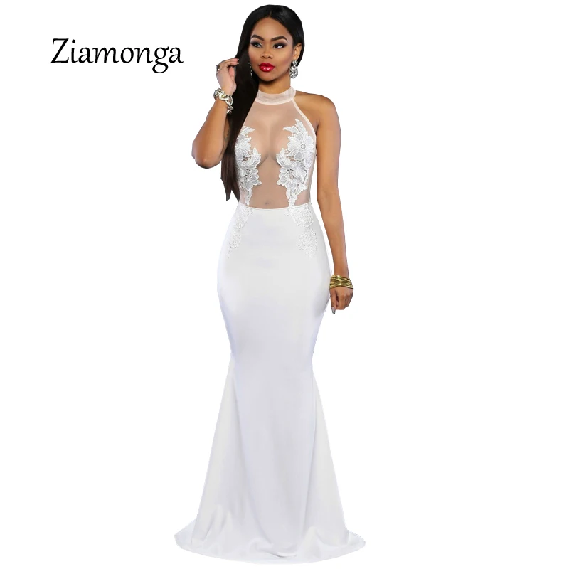 Женское вечернее платье с открытыми плечами повседневное длинное Кружевное