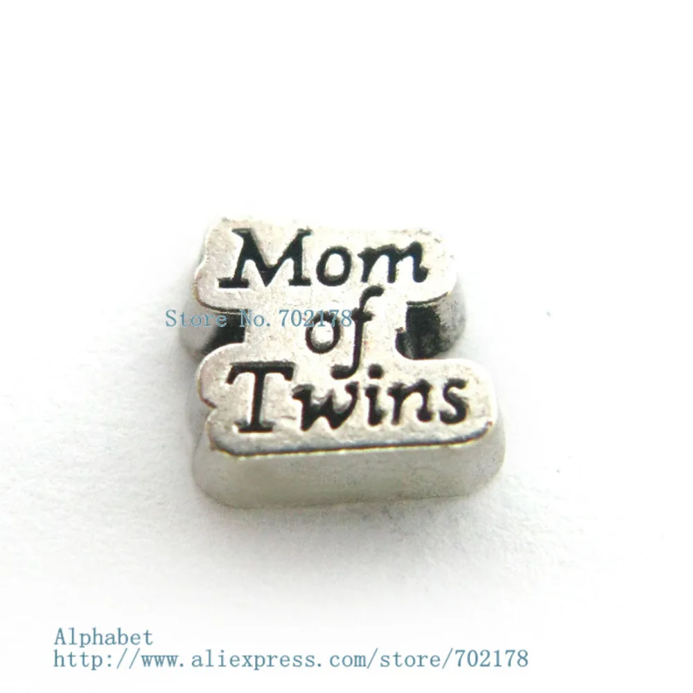 FC1349 мама близнецов плавающий медальон шармы на память для живой памяти